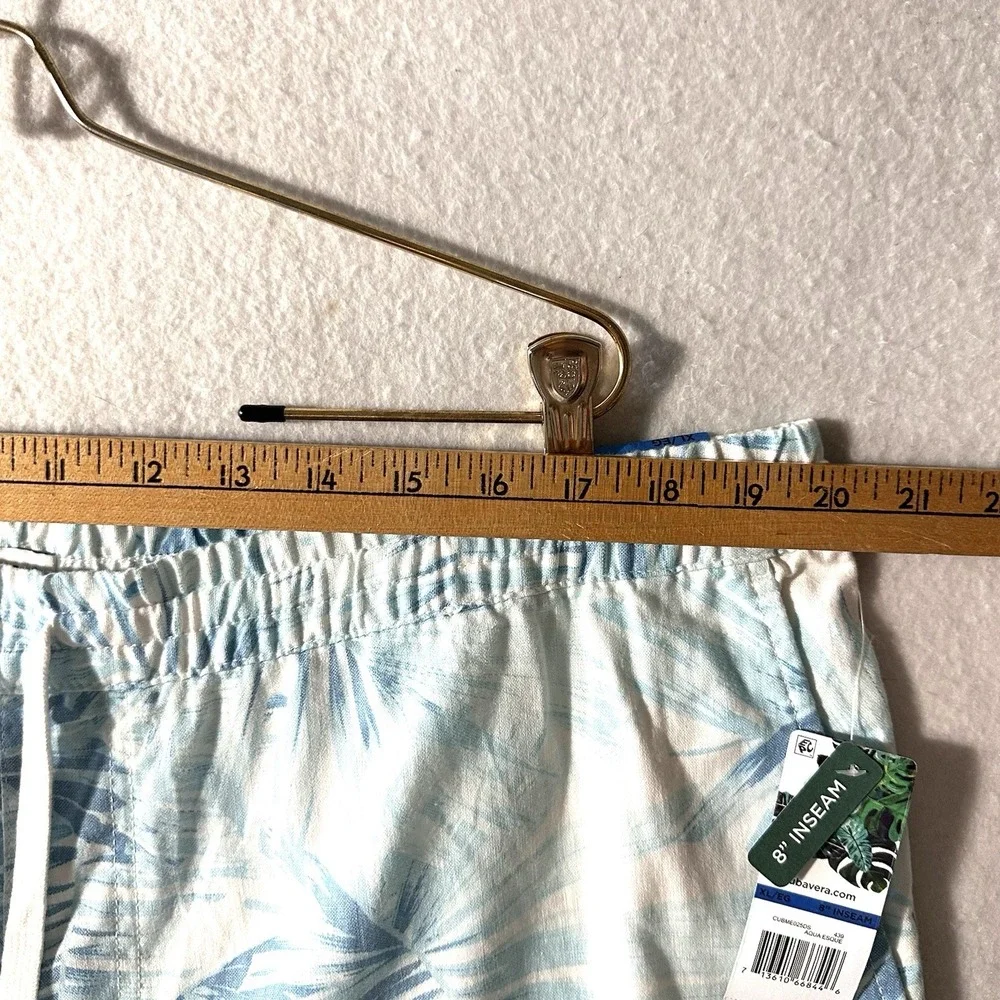 Cubavera‎ Men's XL Linen Palm Frond Drawstring 8